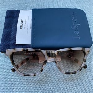 Le Specs Unfaithful cat-eye sunglasses in Cookie Tort